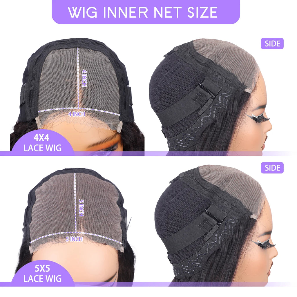 Premium Easy to Wear - Pre Cut Lace Front Clueless Human Hair Wig