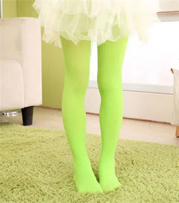 Girls Ballet Dance Pantyhose Children A Thin Section Fashion Velvet Tights Baby Solid Black White Stockings For 0-15Y Kids CN - Lizbert