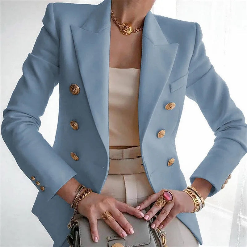 Casual Long Sleeve Blazers Femme Women Coat 2025 Fashion Jacket Outerwears Office Blazer Woman Clothes Spring Autumn Lizbert