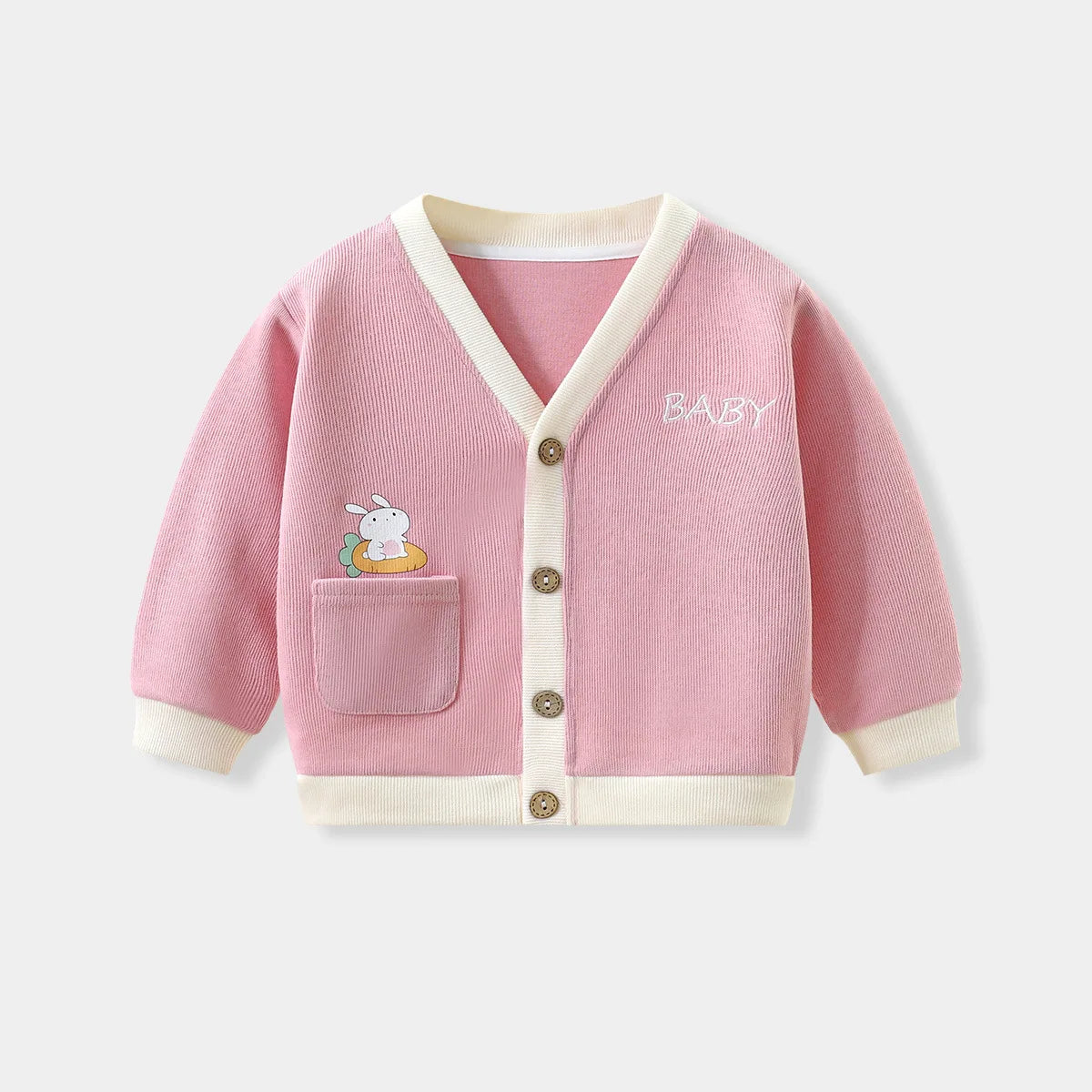 Autumn Winter Baby Knitted Cardigan Sweater Cartoon Bear Long Sleeved Tops Kids Clothes Children Jacket Toddler Warm Coat 3-24M
