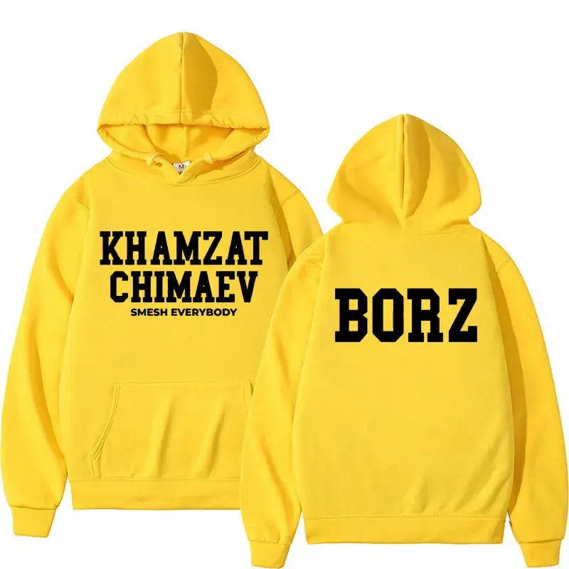 Khamzat Chimaev Logo Print Hoodies for Men Women Fashion Casual Oversized Pullovers Sweatshirts Retro Autumn/Winter Warm Hoodie Lizbert