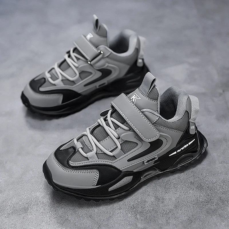 Children Casual Shoes 2025 New Deisgn PU Leather Sneakers for Kids Fashion Sports Shoes Boys Girls Comfortable Walking Shoes Lizbert