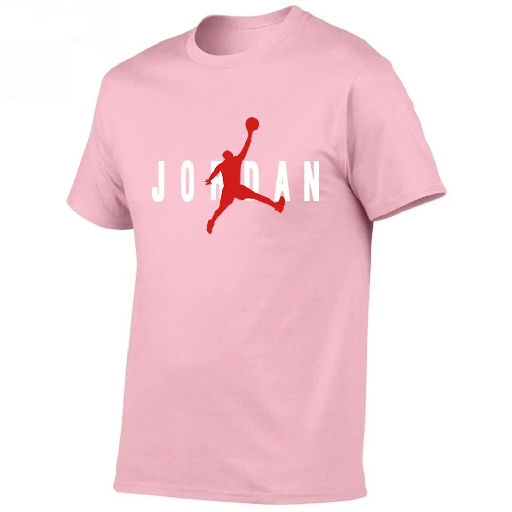 2025 Men's New High Quality Short Sleeve T-shirt Cotton Sweat Absorption Printed Sports T-shirt Men Casual Fashion Short Sleeve Lizbert