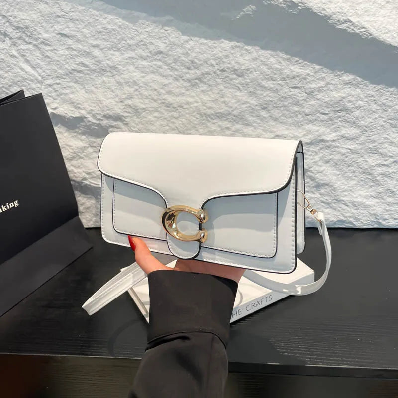 Spot 2026 new bag female advanced texture solid color simple and versatile small bag commuter multi-layered shoulder bag Lizbert