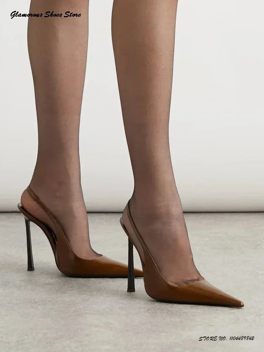 Eye Catching Slingback Thin Heels Ladies Shoes Lizbert