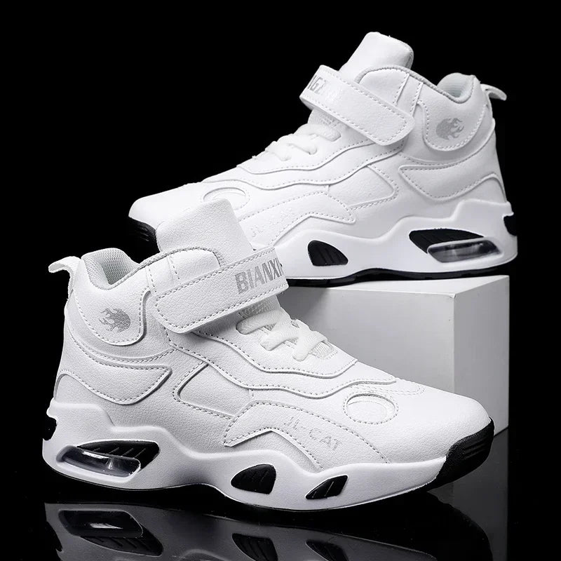 2024 Kids Basketball Shoes Boys Student Sports Shoes School Daily Outdoor Running Sneakers High Top Children Basketball Sneakers