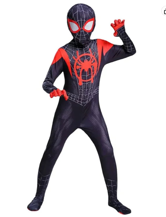 Kids Spider Jumpsuit Costume