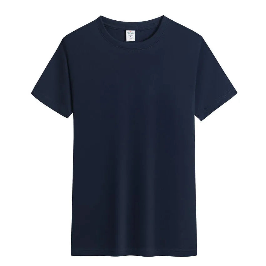 Summer Men's Short Sleeved T-shirt 90s T Shirt Paris  Printed High-Quality Cotton Solid Color Fashion Casual Cool Women/Men Tops