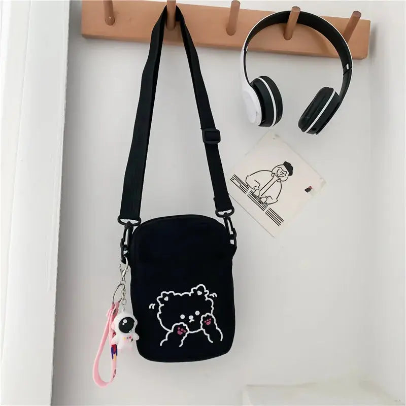 Cute Mini Canvas Handbags Women's Bag Small Cloth Shoulder Crossbody Bags for Women 2023 Ladies Purse Cell Phone Bag Femme Bolsa Lizbert