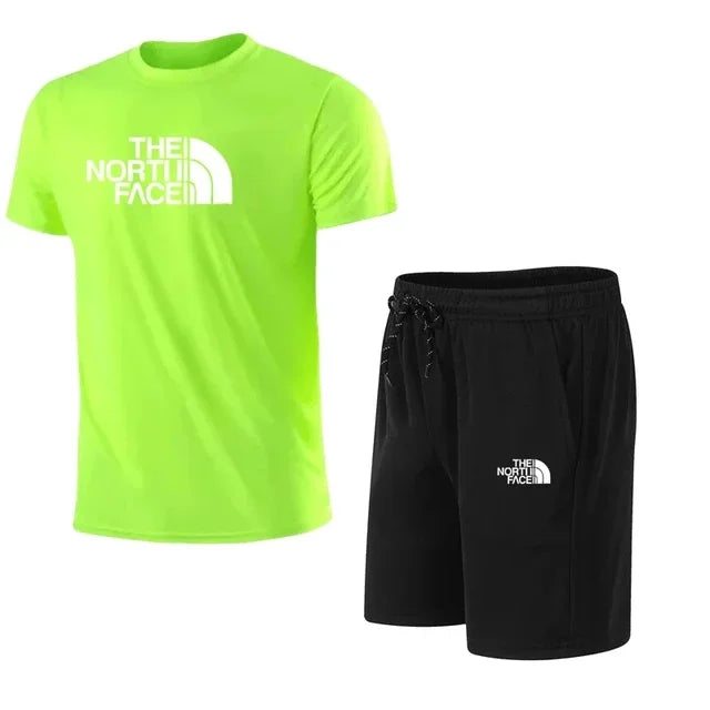 Men's fitness suits, sportswear, casual t-shirts, photography outfits, slow-paced running, brand new, two-piece set S-4XL - Lizbert