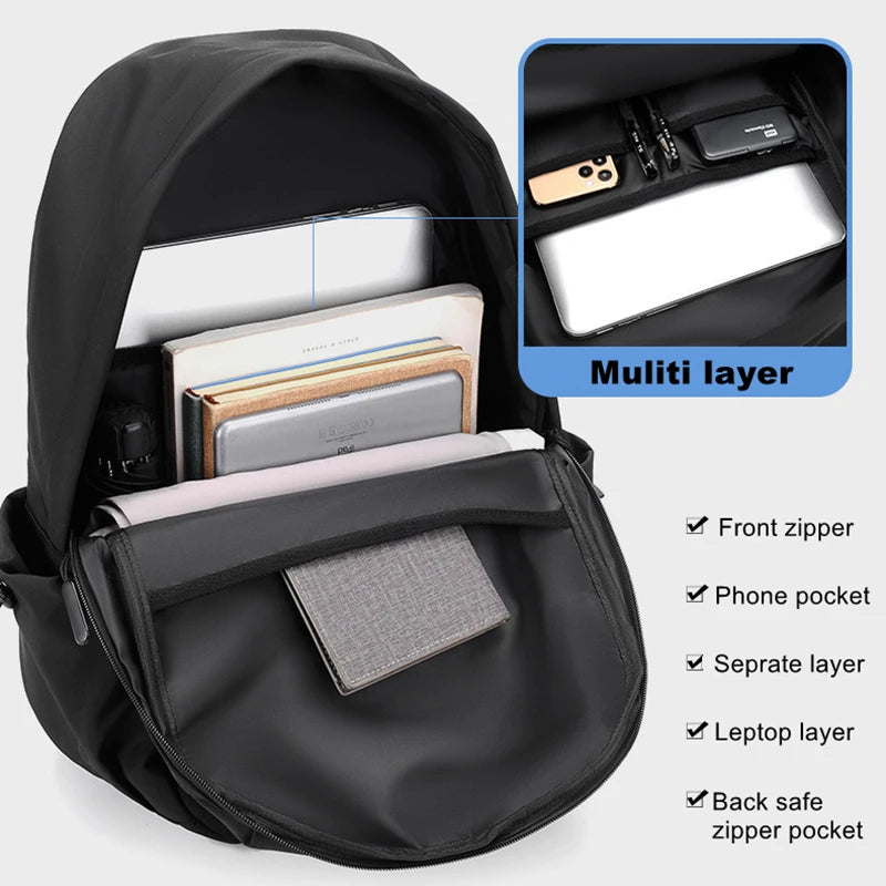 35L Fashion Backpack Waterproof High Capacity Travel College Backpack for Men And Women Trendy Laptop School Bag Lizbert