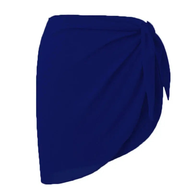 Women Short Sarongs Swimsuit Summer Coverups Beach Bikini Wrap Sheer Short Ladies Skirt Chiffon Scarf Cover Ups For Swimwear Lizbert