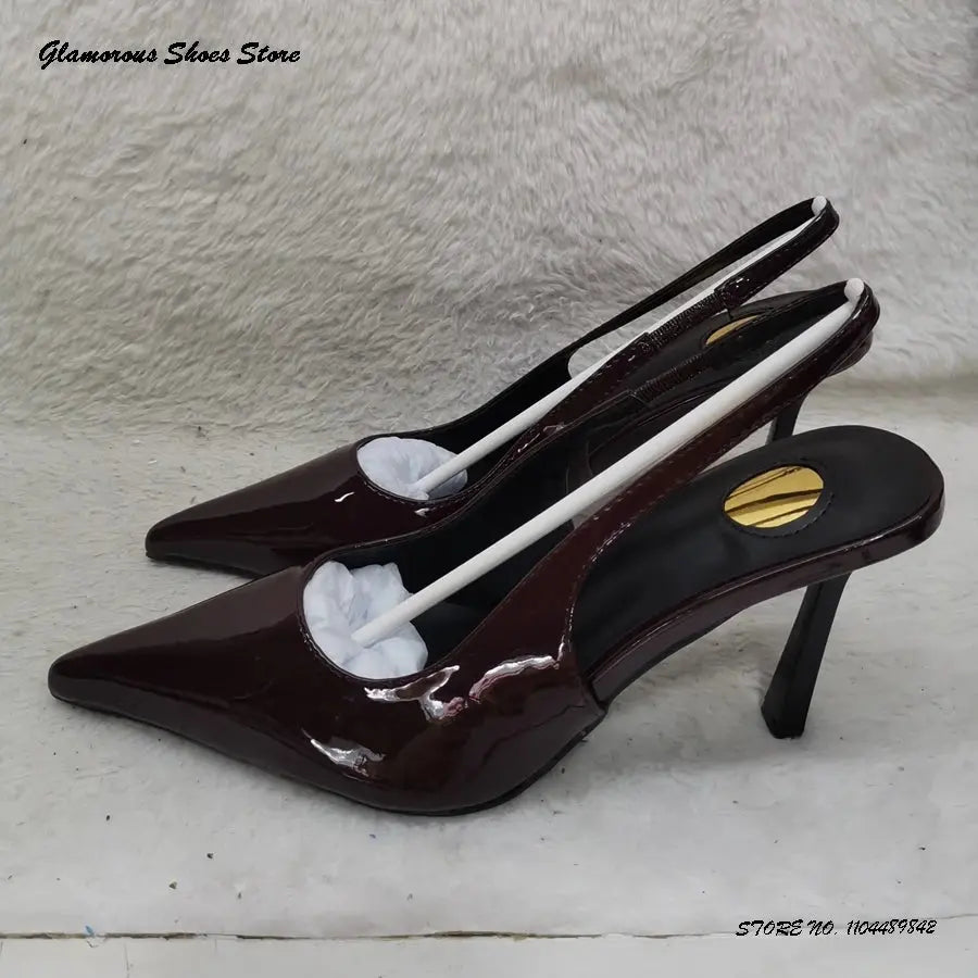 Eye Catching Slingback Thin Heels Ladies Shoes Lizbert