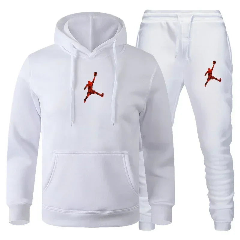 2025 Autumn/Winter Men's jogging Fitness sportswear Set: Fashionable long-sleeved sweatshirt