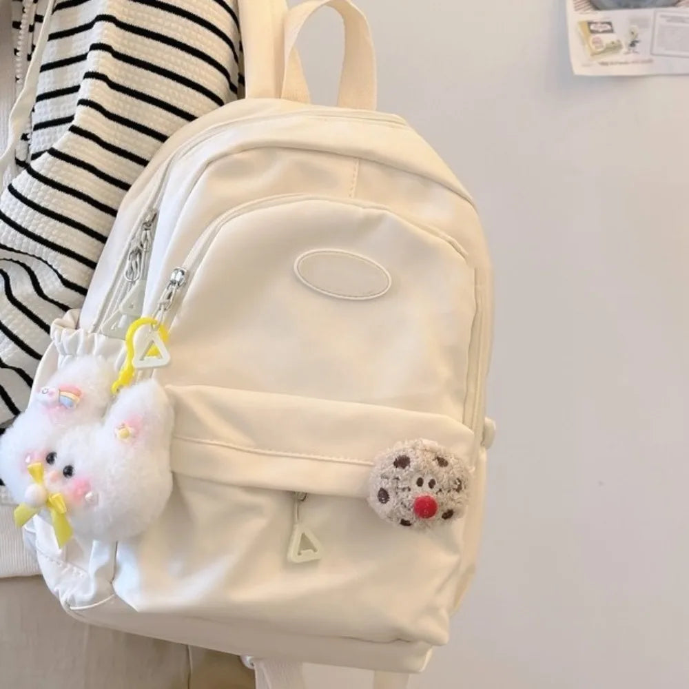 Fashion Large Capacity Women's Backpack Waterproof Nylon School Backpack Solid Color Lightweight School Bags Women Lizbert