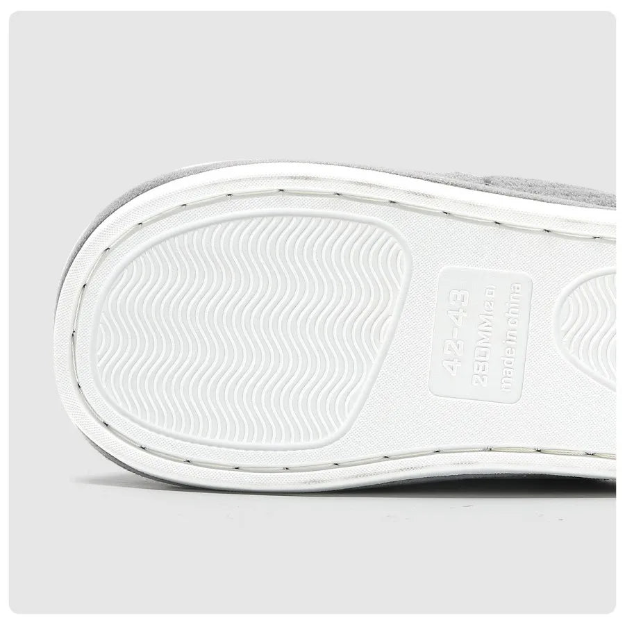 Winter Warm Plush Men Slippers Non Slip Soft Shoes Comfort Flat Heel Indoor Bedroom Couple's Slippers for Home Shoes in Autumn