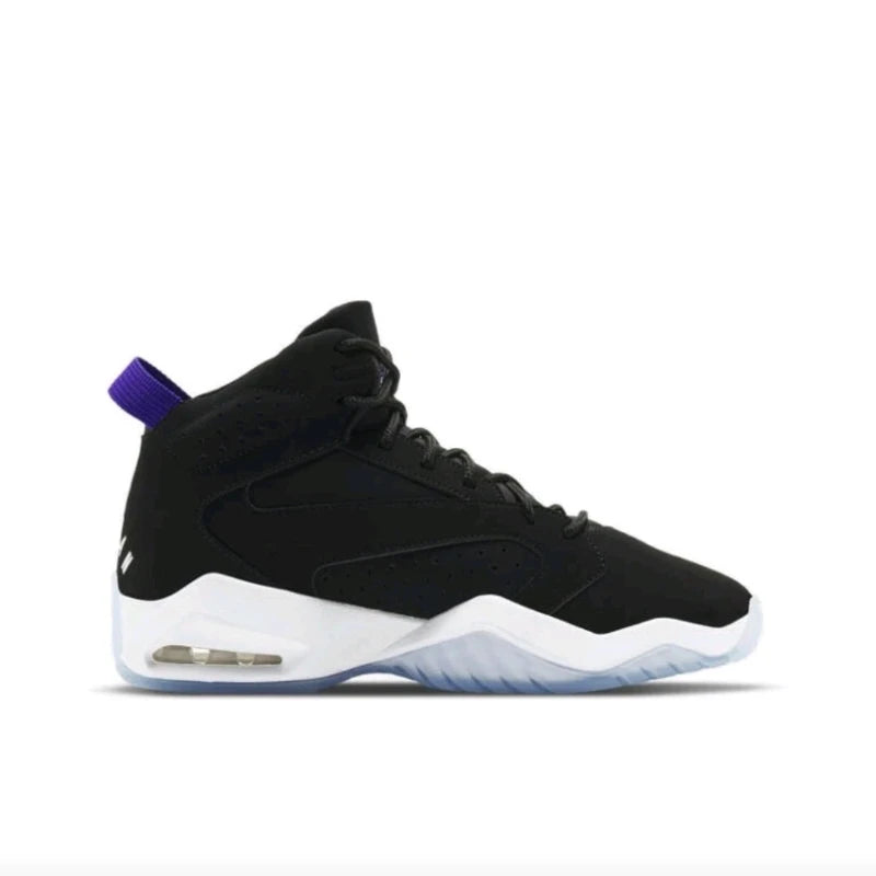 Jordan Lift Off Men's Running Shoes, Outdoor, Light Weight, Trendy, Durable, Shockproof Basketball Shoes, Black/White/Purple Lizbert
