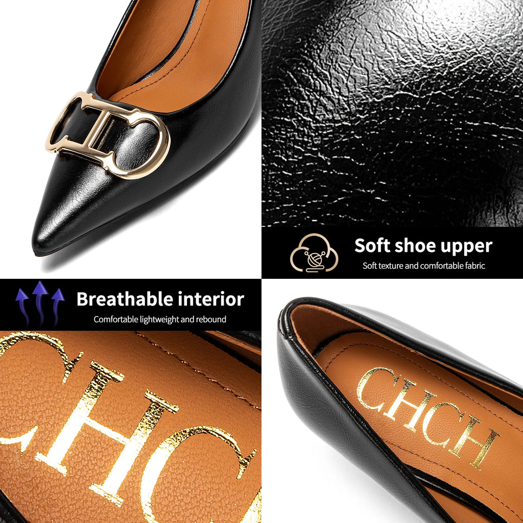 Comfortable Pointed Toe - High Heels Patent Ladies Shoes