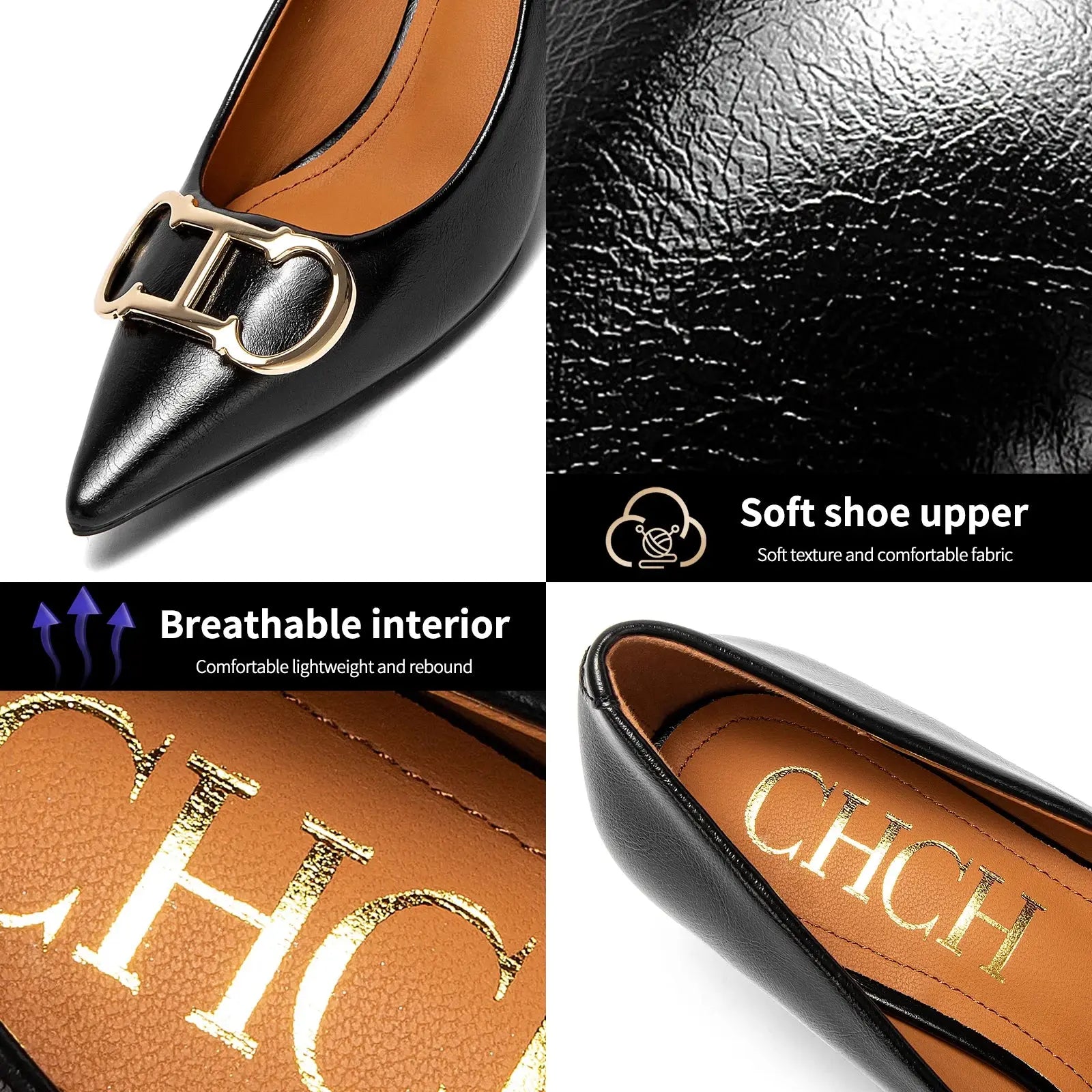 Comfortable Pointed Toe High Heel Ladies Shoes Lizbert