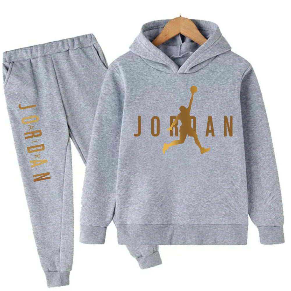 Spring Autumn Slam Dunk Master Pattern Printed Children Hoodie + Pant Suit 2pcs Set Kids Boy Girl Fashion Clothing Sportsuit