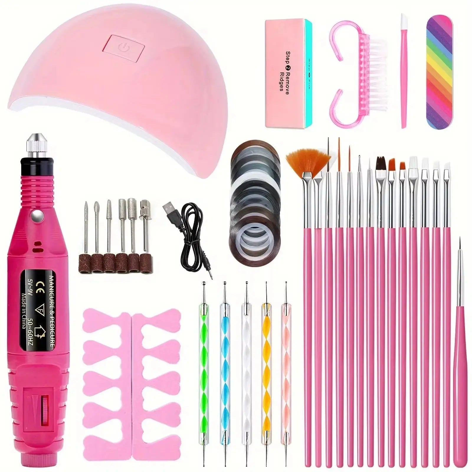 Incredible Salon-Quality Nails All-In-One Manicure Kit Lizbert