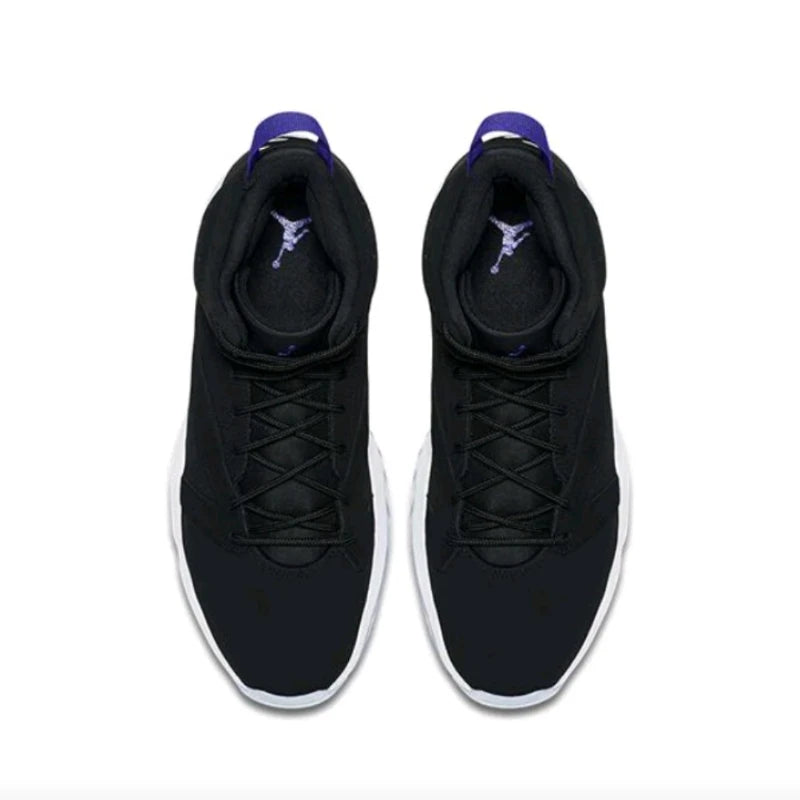 Jordan Lift Off Men's Running Shoes, Outdoor, Light Weight, Trendy, Durable, Shockproof Basketball Shoes, Black/White/Purple Lizbert