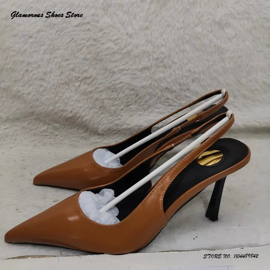 Eye Catching Slingback Thin Heels Ladies Shoes Lizbert