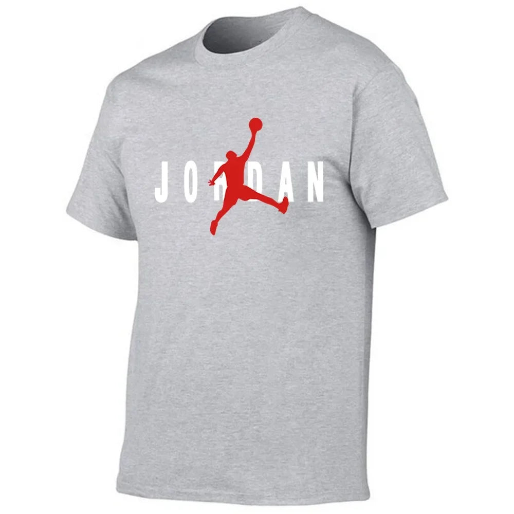 2025 Men's New High Quality Short Sleeve T-shirt Cotton Sweat Absorption Printed Sports T-shirt Men Casual Fashion Short Sleeve Lizbert