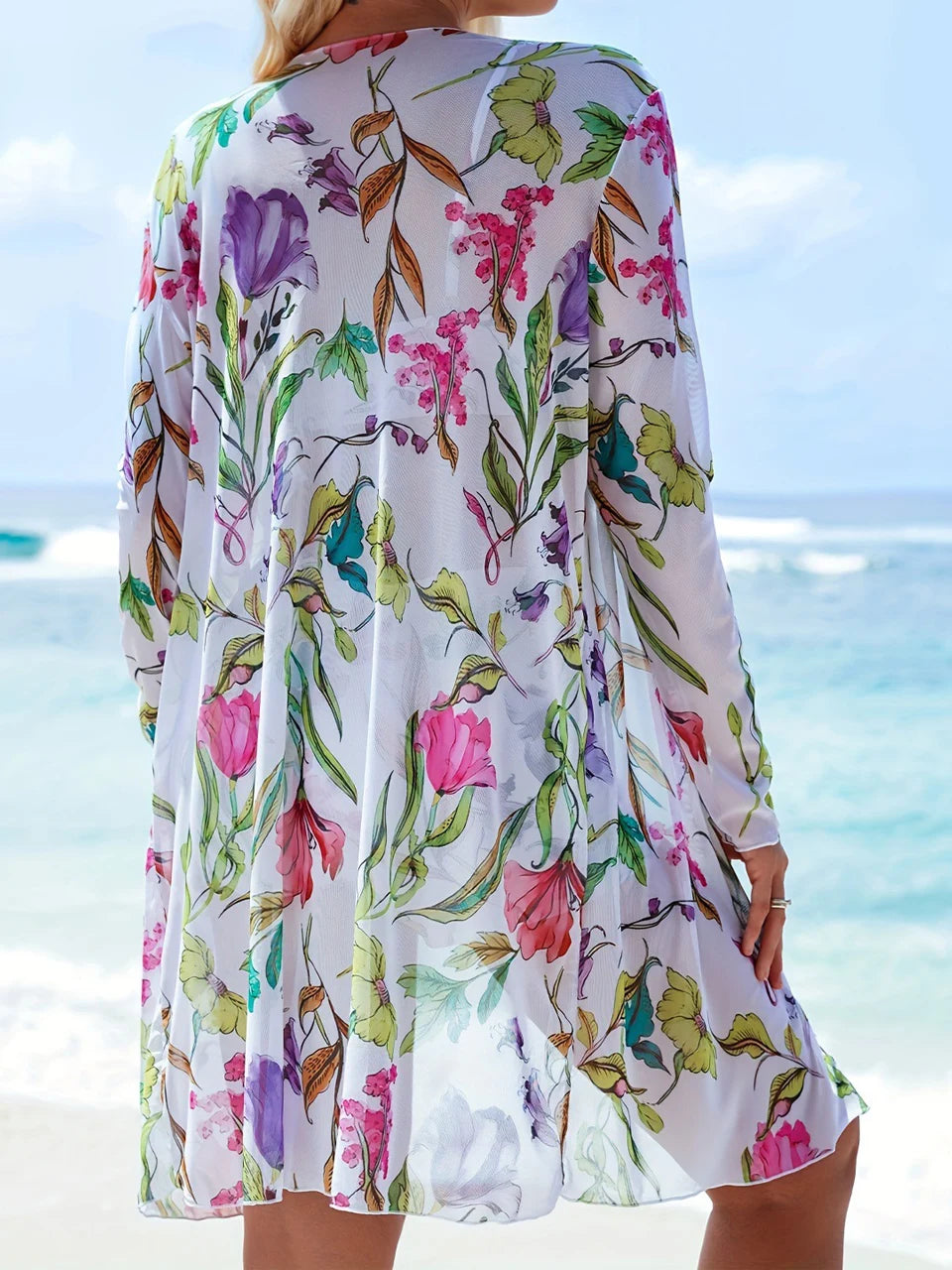 3 Pieces Tie Dye Bikinis Swimsuit 2025 New Women Drawstring Front Swimwear Female High Waist Shorts Bathers Swim Suit Beachwear - Lizbert