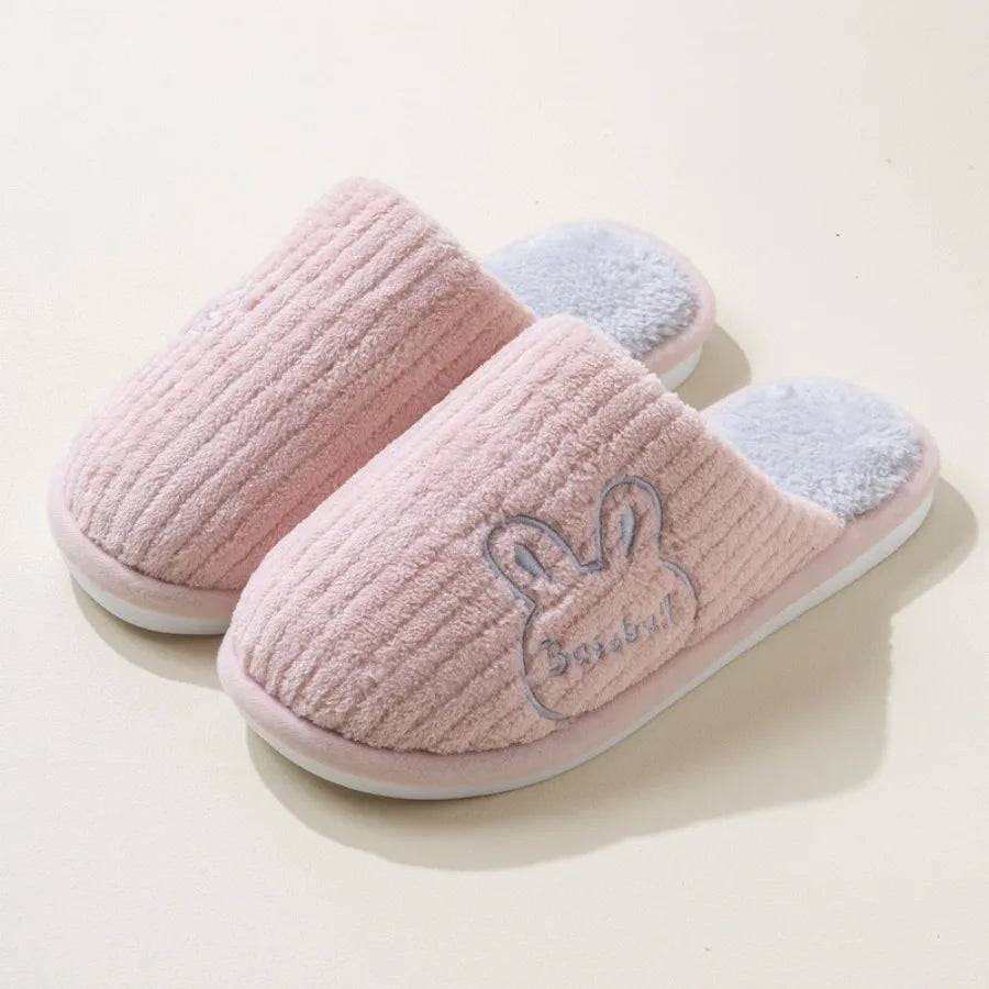 Winter Warm Plush Men Slippers Non Slip Soft Shoes Comfort Flat Heel Indoor Bedroom Couple's Slippers for Home Shoes in Autumn