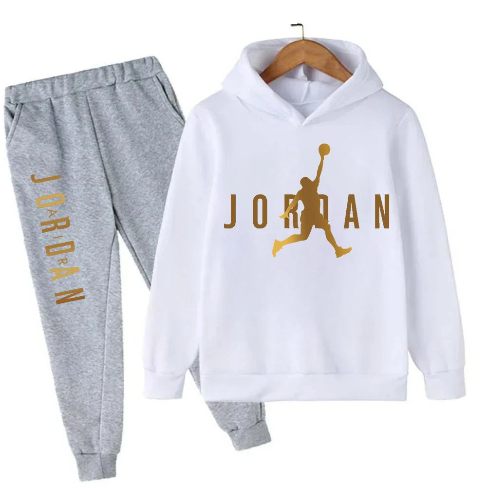 Spring Autumn Slam Dunk Master Pattern Printed Children Hoodie + Pant Suit 2pcs Set Kids Boy Girl Fashion Clothing Sportsuit