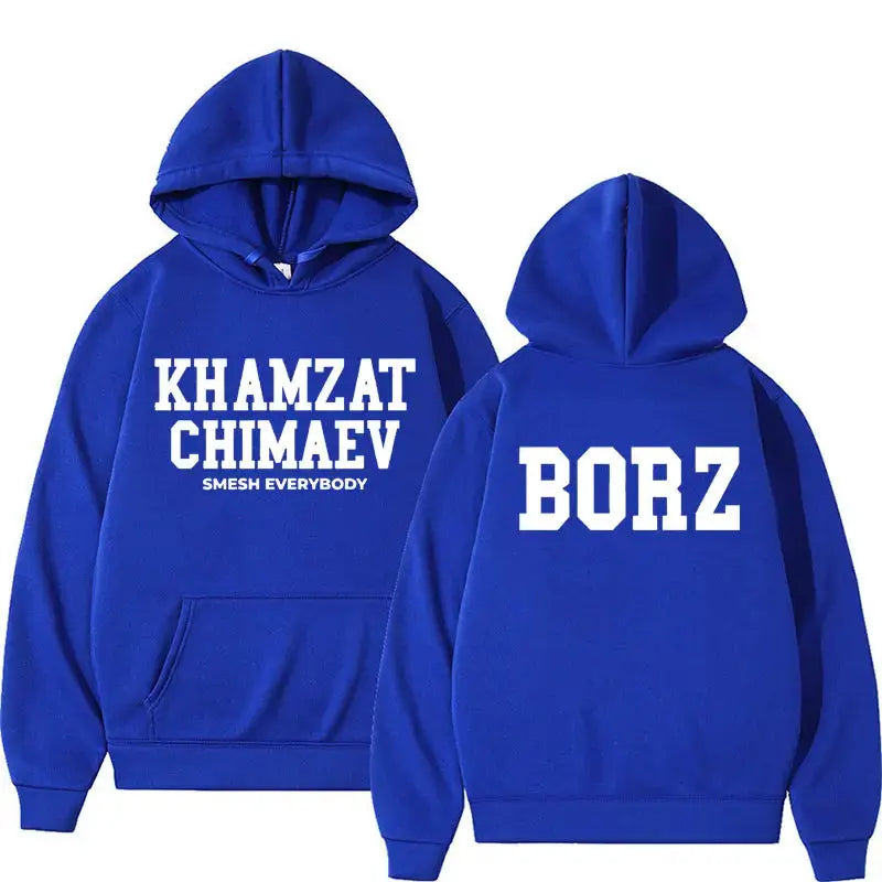 Khamzat Chimaev Logo Print Hoodies for Men Women Fashion Casual Oversized Pullovers Sweatshirts Retro Autumn/Winter Warm Hoodie Lizbert