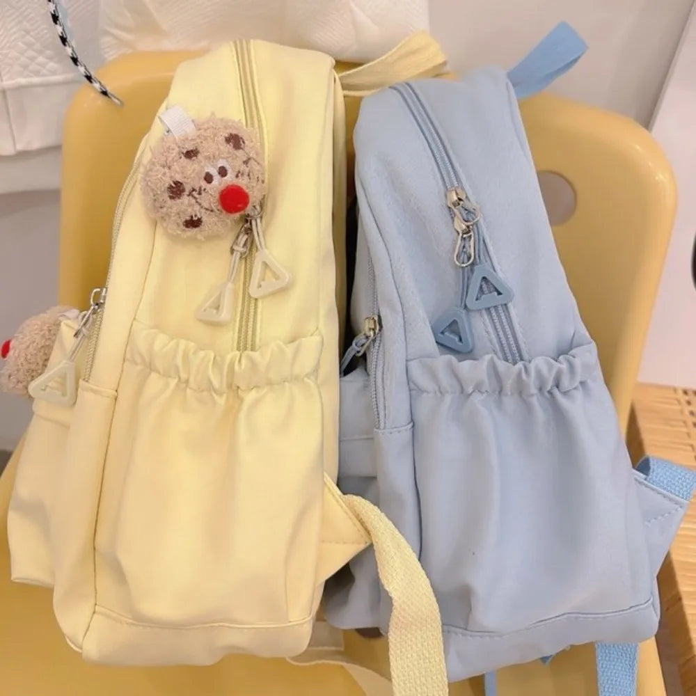 Fashion Large Capacity Women's Backpack Waterproof Nylon School Backpack Solid Color Lightweight School Bags Women Lizbert