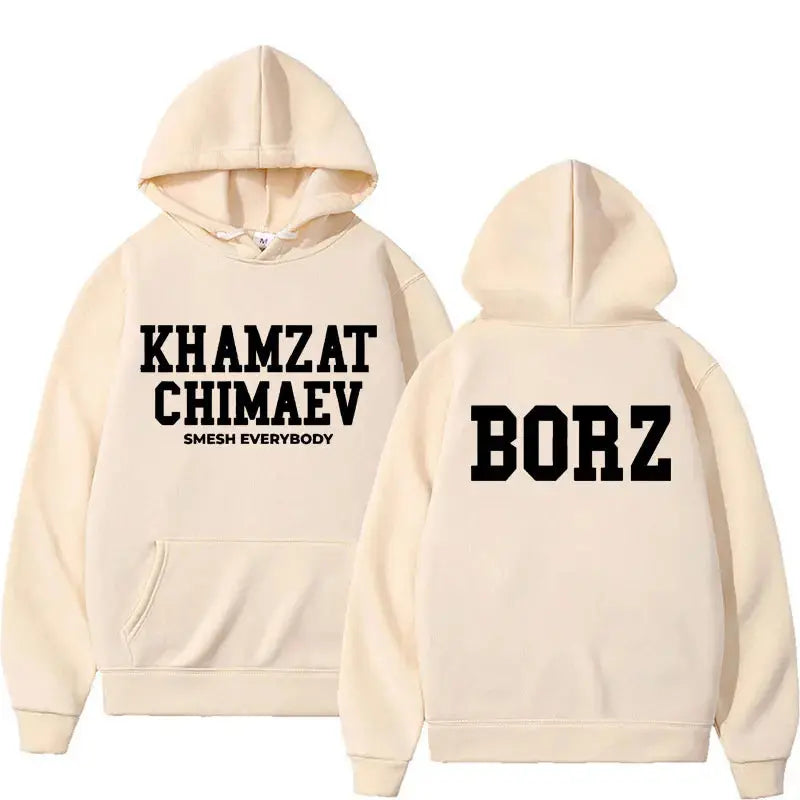 Khamzat Chimaev Logo Print Hoodies for Men Women Fashion Casual Oversized Pullovers Sweatshirts Retro Autumn/Winter Warm Hoodie Lizbert