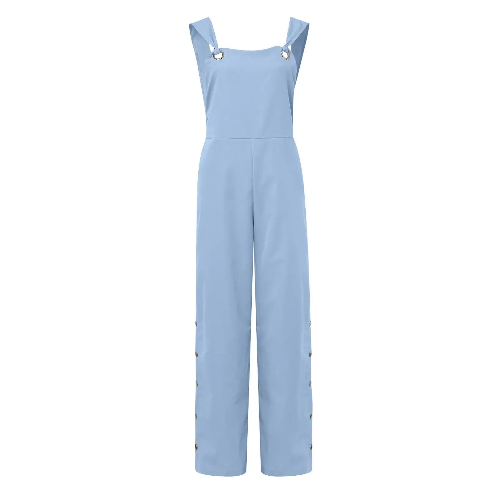Stylish, Classic & Flattering Sleeveless Loose-Fit Cotton Blend Women Jumpsuit Lizbert