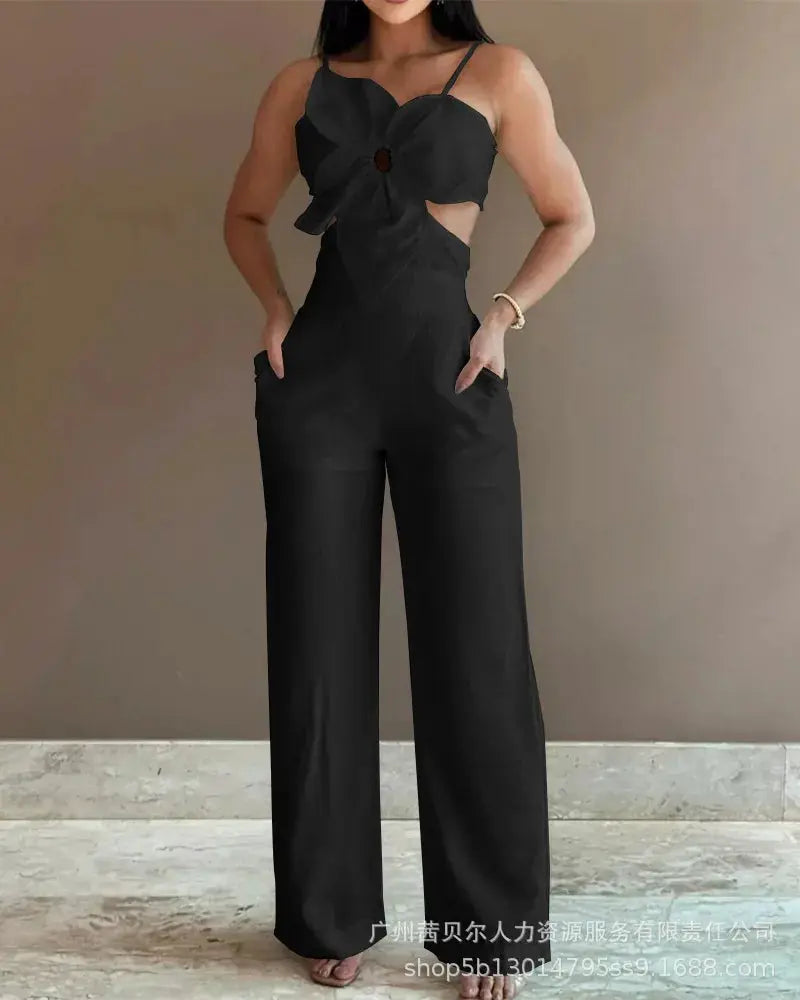 Prism White Jumpsuit – Elegant Wide-Leg One-Piece for Brides and Occasions Lizbert