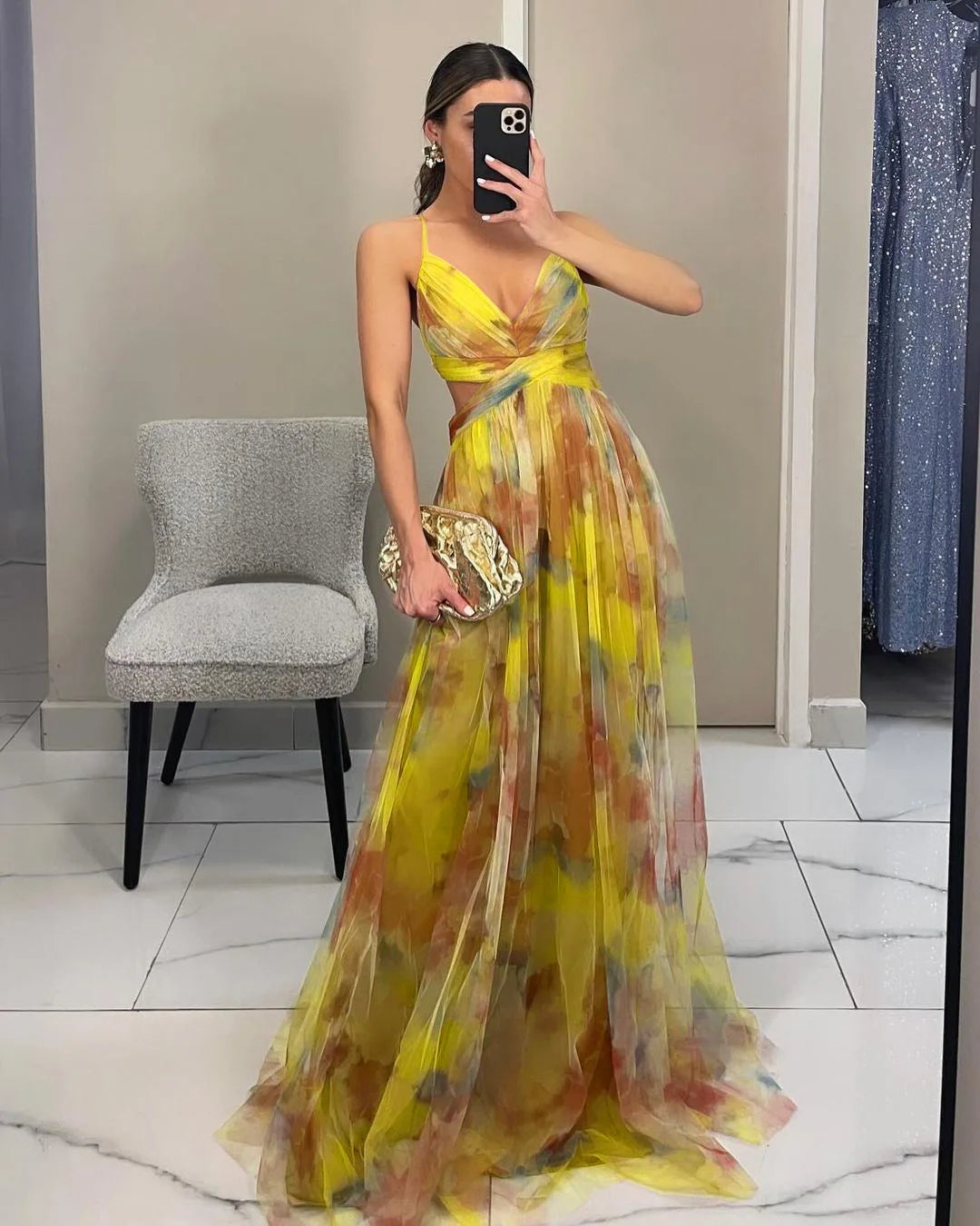 Off-Shoulder Long Dress