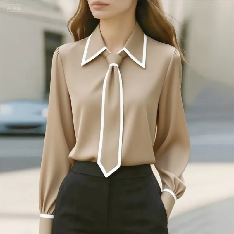 Elegant Bow Blouse