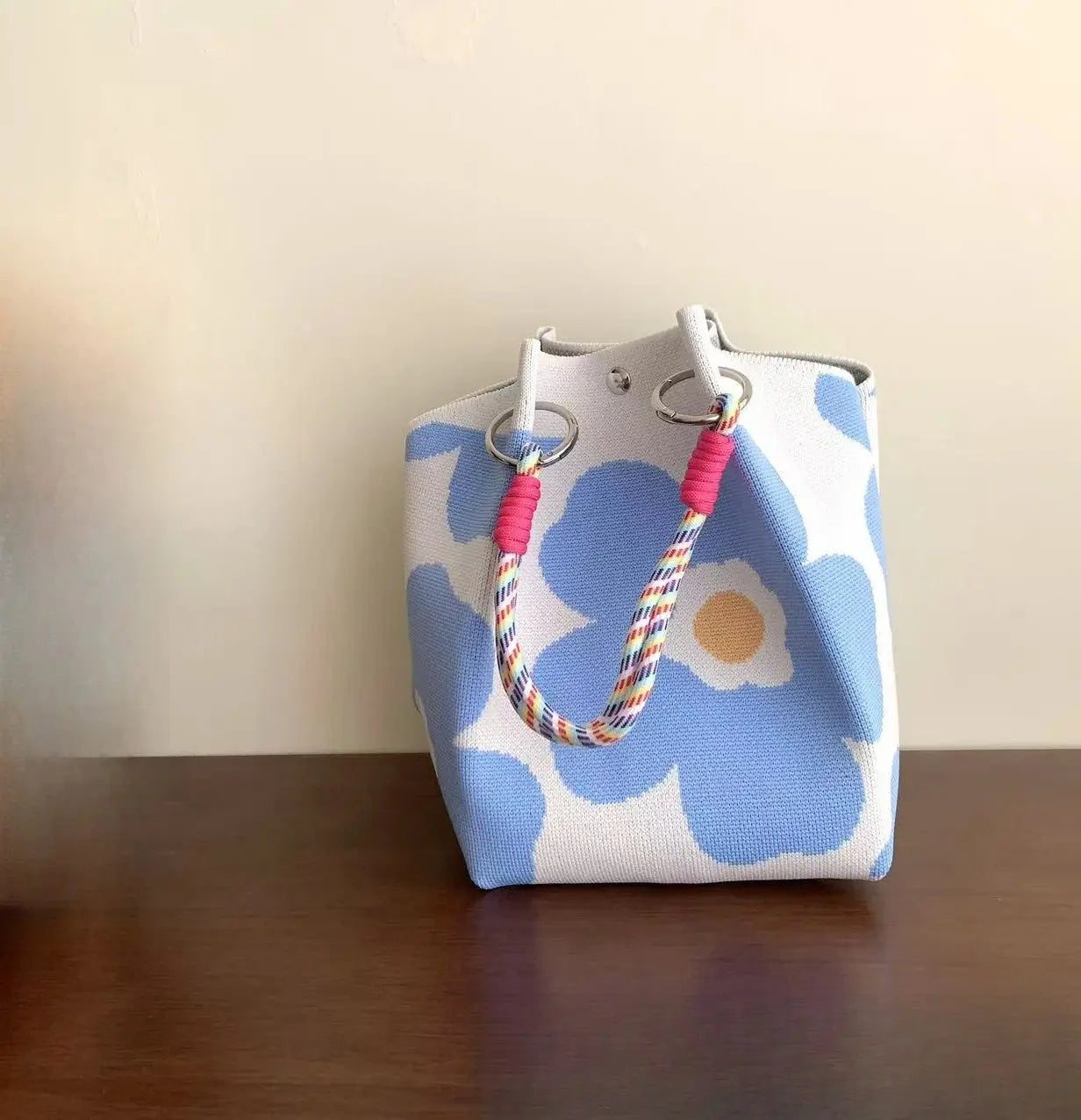 women's handbag Knitted Handbag Tote Bag - Fashion Water Bucket Purse for Work, Travel, Shopping Lizbert