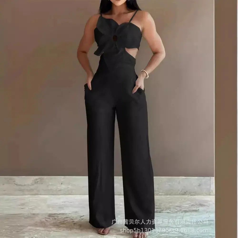 Prism White Jumpsuit – Elegant Wide-Leg One-Piece for Brides and Occasions Lizbert