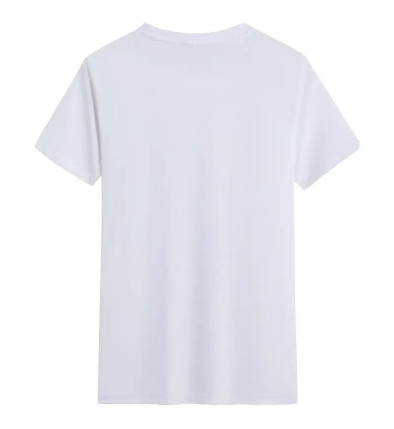 Summer Men's Short Sleeved T-shirt 90s T Shirt Paris  Printed High-Quality Cotton Solid Color Fashion Casual Cool Women/Men Tops