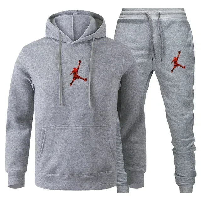 2025 Autumn/Winter Men's jogging Fitness sportswear Set: Fashionable long-sleeved sweatshirt