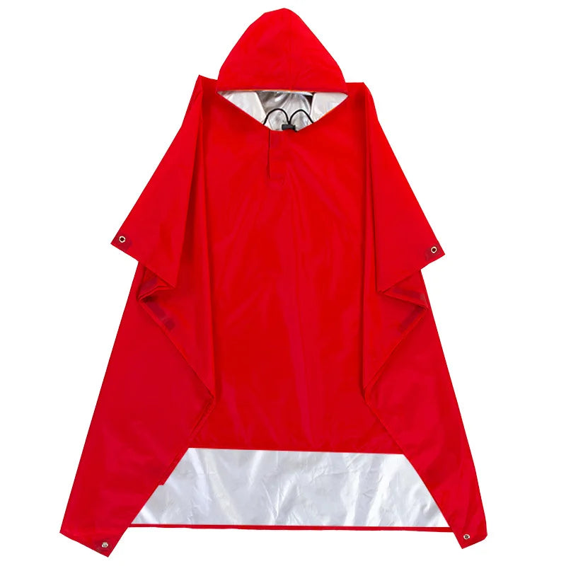 3 in 1 Waterproof Adult Long Raincoat Women Men Rain Coat Jacket Hooded Poncho for Outdoor Hiking Travel Fishing Rainwear Suit Lizbert