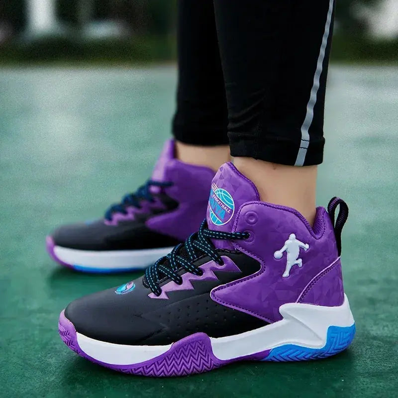 Style Upgrade Boys Basketball - High Quality Soft Top Thick Sole Shoes Lizbert