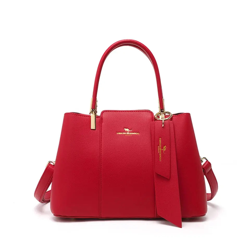 Luxury Handbag Fashion Print Large Capacity Soft Leather Women Shoulder Crossbody Bag Leisure Designer Ladies Purses and Handbag Lizbert