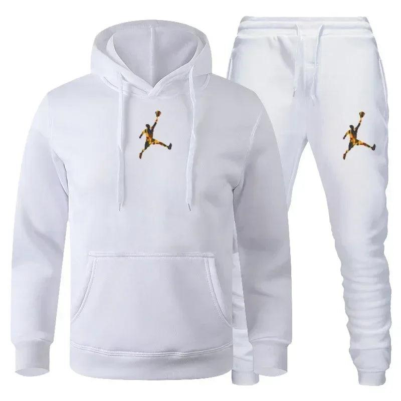 2025 Autumn/Winter Men's jogging Fitness sportswear Set: Fashionable long-sleeved sweatshirt