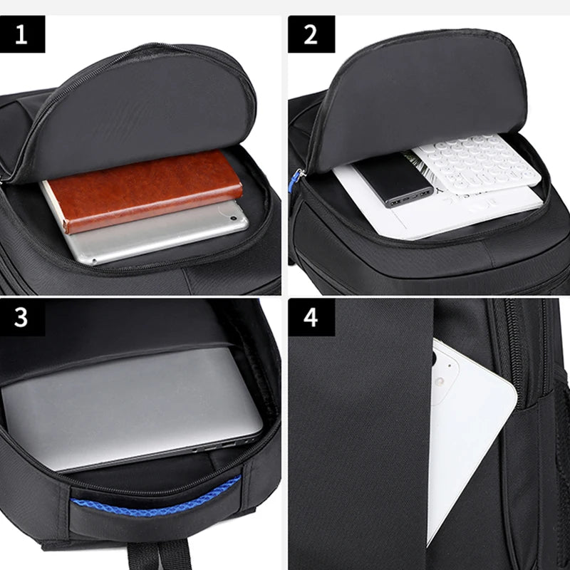 Men's Backpack Oxford Waterproof Backpack Business Computer Bag Leisure Travel Backpack High School Student Backpack Lizbert