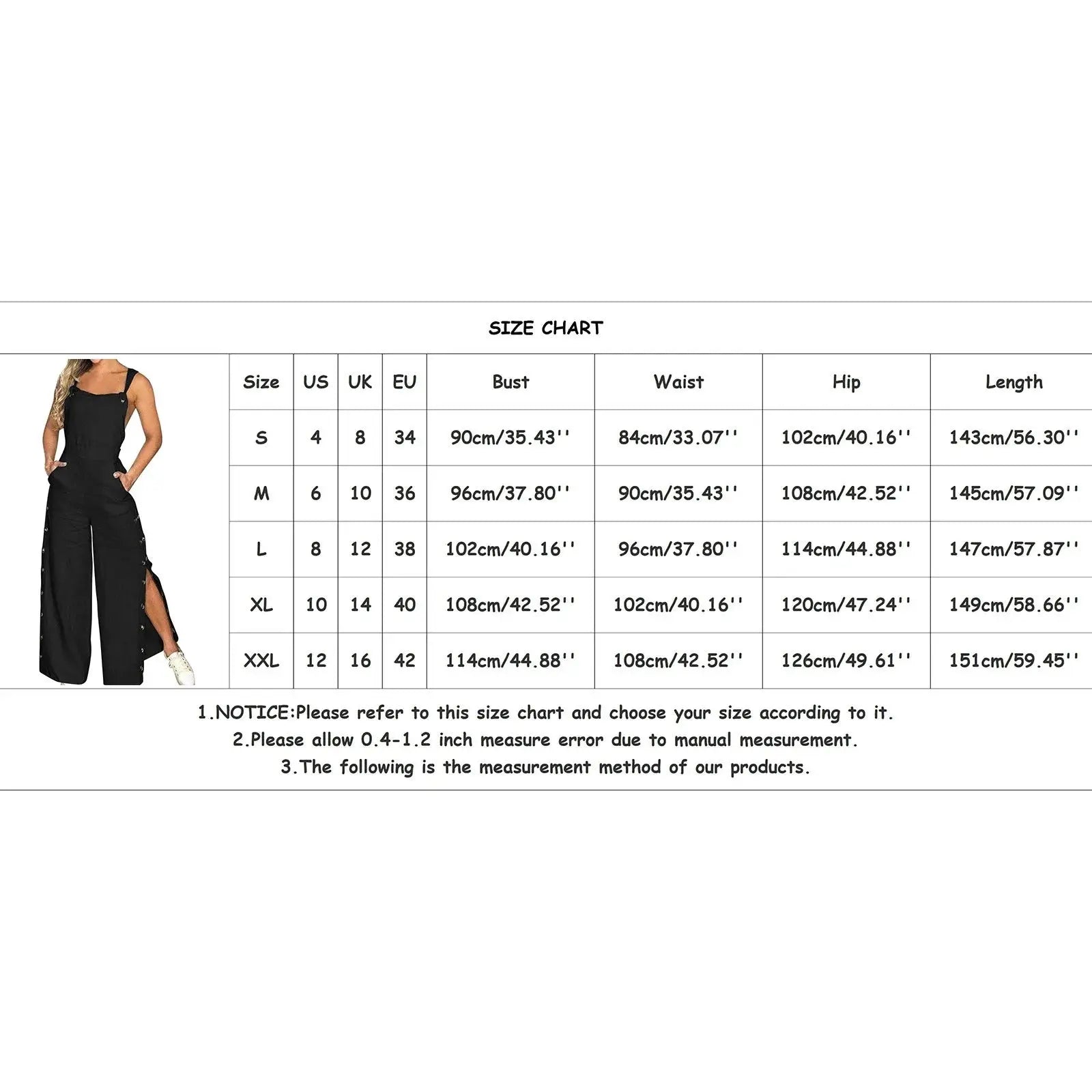 Stylish, Classic & Flattering Sleeveless Loose-Fit Cotton Blend Women Jumpsuit Lizbert