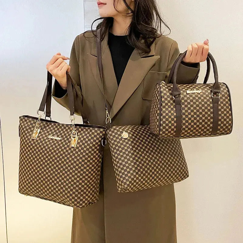 Women's Bag Fashion Six Pieces Set Mother Bag Handbag Shoulder Crossbody Foreign Trade Women's Bag Clutch Bag Purse Lizbert