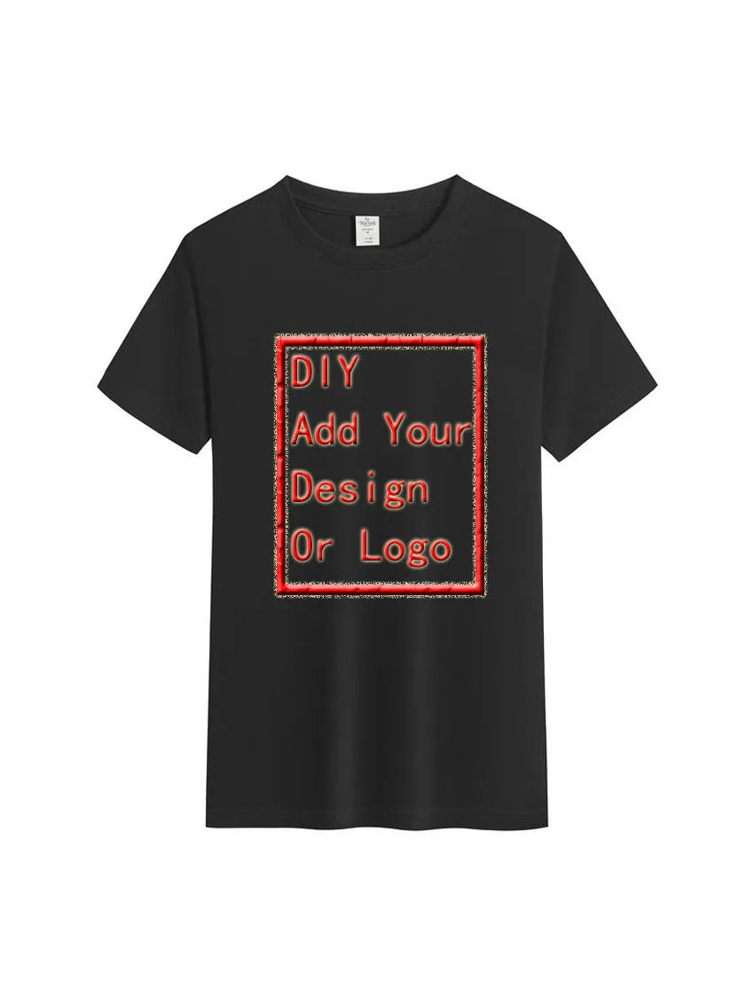 Summer Men's Short Sleeved T-shirt 90s T Shirt Paris  Printed High-Quality Cotton Solid Color Fashion Casual Cool Women/Men Tops